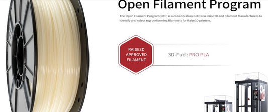 3D-Fuel and Raise3D Collaborate to Certify Pro PLA Filament