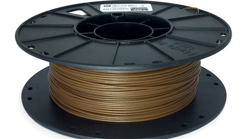 hemp 3d printer filament Entwined 1.75 mm spool